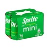 SPRITE - LEMON-LIME FLAVOURED SODA (MINI CANS)-RANDOM DELIVERY - 200MLX6
