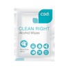 CSD - Ethanol Clean Right Alcohol Wipes (12cm x 12cm)) - 50S