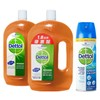 滴露 - 消毒藥水優惠裝加殺菌消毒噴霧 (柔香香味) - 1.8L+1.2L