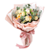 鮮花預定 - 格蘭花店 - 鮮花花束 (香檳玫瑰、小玫瑰、風鈴、立梅、葉上花及襯花) [GF00149] - PC