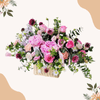 鮮花預定 - 格蘭花店 - 鮮花花籃 (牡丹康乃馨、玫瑰、桔梗、日本麝香、小繡球及其他) [GF00128] - PC