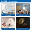 HOME@dd - Cordless Foldable Smart Circulating Fan (Desk/Wall)-Blue - PC