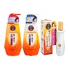 50 MEGUMI (PARALLEL IMPORTED) - MOIST SHAMPOO & CONDITIONER-& HAIR REVITALIZING ESSENCE - 400MLX2+160ML