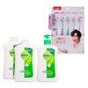 ZTORE'S CHOICE - DETTOL HANDWASH-PINE PACK WITH COLGATE  CUSHION CLEAN TOOTHBRUSH PACK(ANSON LO LIMITED EDITION) BUNDLE - 500GX3+5'S