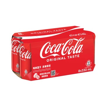 可口可樂 - 汽水 (新舊包裝隨機) - 330MLX8