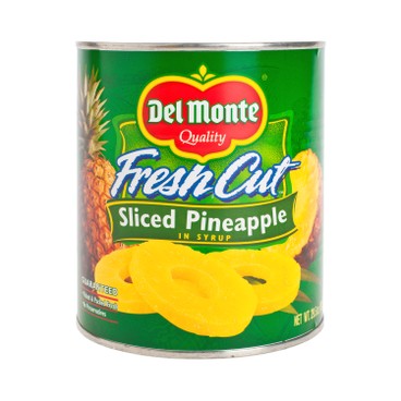 DEL MONTE - SLICED PINEAPPLE IN HEAVY SYRUP - 836G