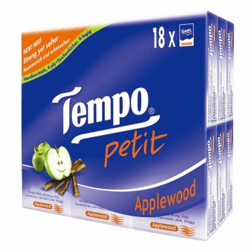 TEMPO - 迷你紙手巾-蘋果木香味 - 18'S