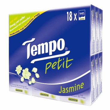 TEMPO - 迷你紙手巾-茉莉花味 - 18'S