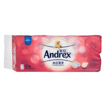 ANDREX - CLEAN BATHROOM TISSUE - 10'S