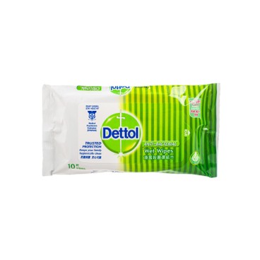 DETTOL - ANTI BACTERIAL WET WIPES - 10'S