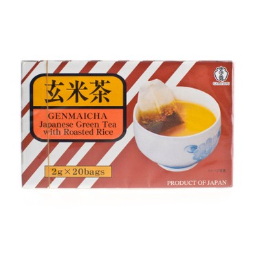 UJINOTSUYU - GENMAICHA - JAPANESE GREEN TEA WITH ROASTED RICE - 2GX20'S