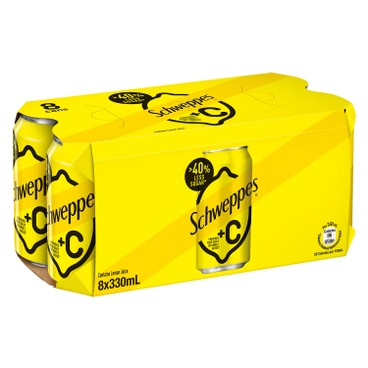 Schweppes - +C LEMON SODA - 330MLX8