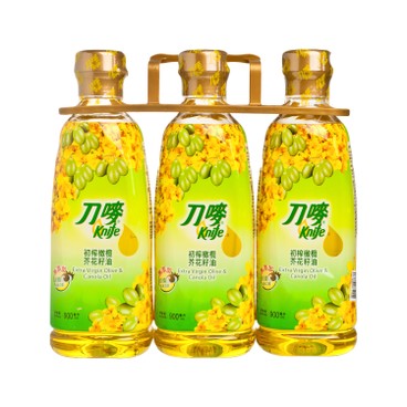 刀嘜 - 初榨橄欖芥花籽油 - 900MLX3