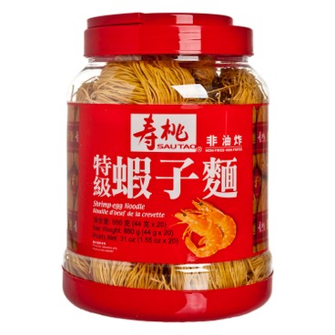 壽桃牌 - 特級蝦子麵(懷舊桶裝) - 880G