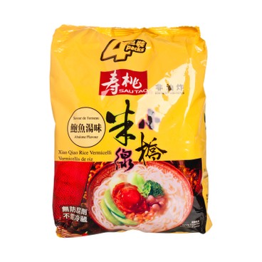 SAU TAO - XIAO QIAO RICE VERMICELLI-ABALONE SOUP FLAVOURED - 215GX4