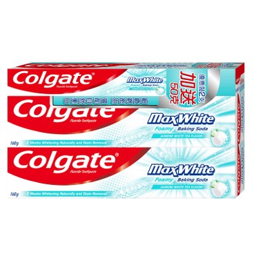 COLGATE - MAX WHITE TOOTHPASTE - 160GX2+50G