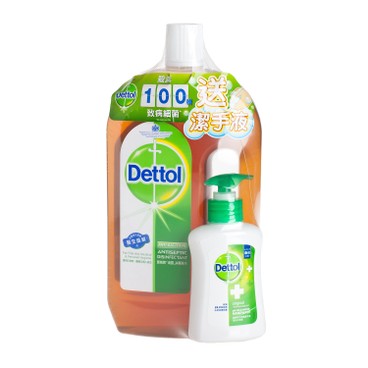 DETTOL - ANTISEPTIC LIQUID+HAND WASH - 1.2L+150G