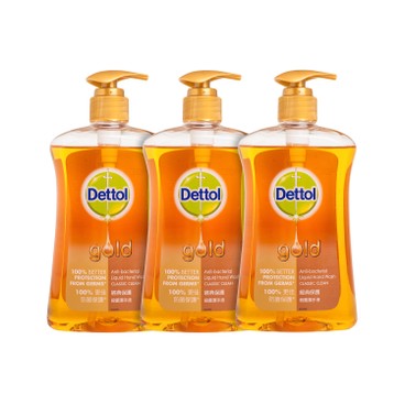 DETTOL - GOLD ANTI BACTERIAL HANDWASH(TRIPLE PACK)-CLASSIC CLEAN - 500GX3