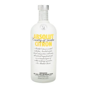 ABSOLUT - 伏特加-檸檬味 - 75CL
