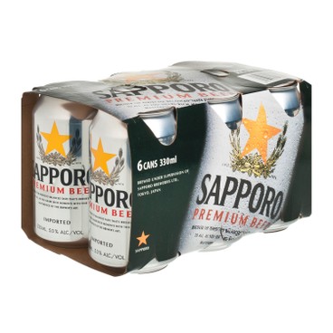 SAPPORO 七寶札幌 - 啤酒 - 330MLX6