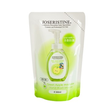 JOSERISTINE BY CHOI FUNG HONG - GREEN APPLE MOISTURIZING HAND WASH MOUSSE REFILL - 300ML