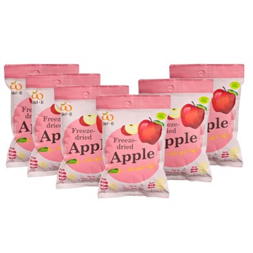 WEL-B - 100% NATURAL FREEZE DRIED APPLE-BONUS PACK - 12GX6