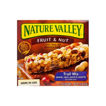 NATURE VALLEY - 天然營養脆條-乾果及果仁 - 210G