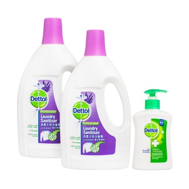 DETTOL - LAUNDRY SANITISER-LAVENDER TWINPACK WITH PREMIUM - 1.2LX2+250G