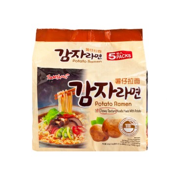 SAMYANG - POTATO SOUP RAMEN (MADE IN KOREA) - 120GX5