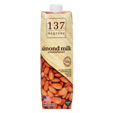 137 DEGREES - ALMOND MIL-UNSWEETENED - 1L