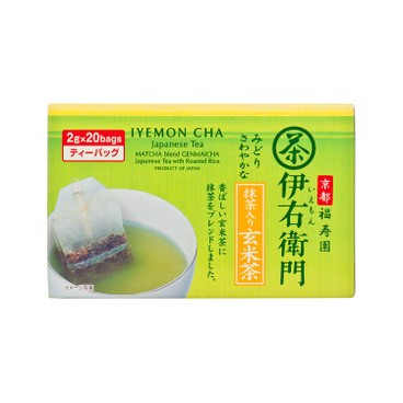 IYEMON - MATCHA BROWN RICE TEA BAG - 2GX20