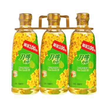 刀嘜 - 純正芥花籽油 (增量裝) - 1LX3
