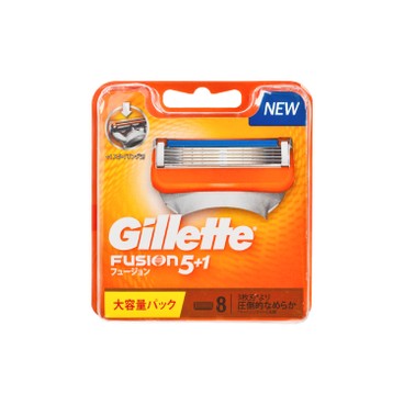 GILLETTE - FUSION MANUAL 5+1 BLADES (RANDOM DELIVERY) - 8'S