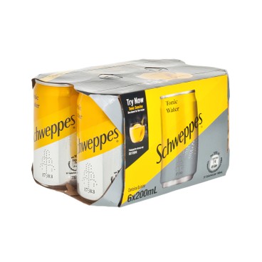 Schweppes - TONIC WATER MINI CAN - 200MLX6
