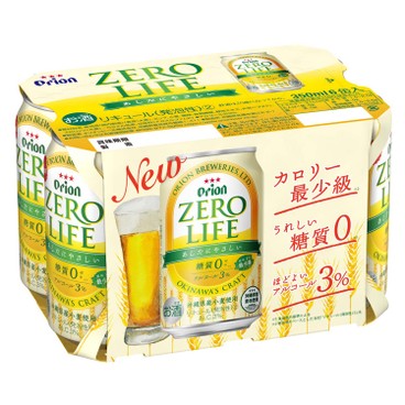 ORION - 啤酒 - ZERO LIFE (無熱量) - 350MLX6