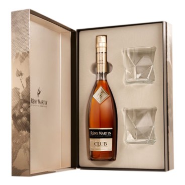 REMY MARTIN - CLUB-GIFT PACK (INCLUDES TWO REMY MARTIN GLASSES) - 700ML