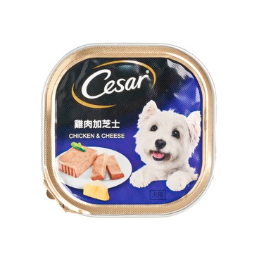 CESAR - DOG CAN FOOD-CHICKEN & CHEESE - 100G