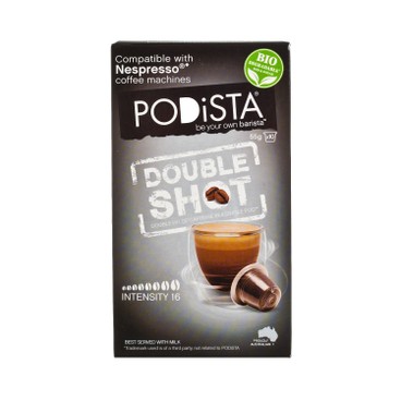 PODISTA - COFFEE CAPSULE-DOUBLE SHOT COFFEE - 5.5GX10