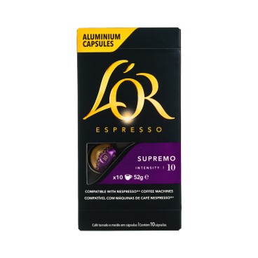L'OR - 咖啡膠囊-SUPERMO 濃縮咖啡 - 5.2GX10
