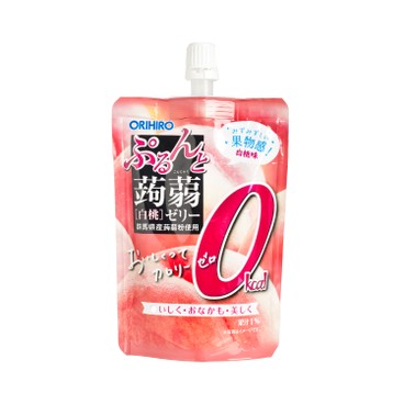 ORIHIRO - 蒟蒻啫喱-白桃味 (零卡路里)(啜啜裝) - 130G