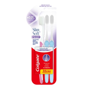 COLGATE - SLIMSOFT DUAL ACTION ULTRA COMPACT HEAD (RANDOM DELIVERY) - 3'S
