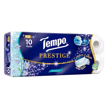 TEMPO - 閃鑽四層衛生紙 - 藍風鈴 - 10'S