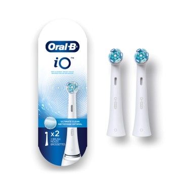 ORAL-B - IO ULTIMATE CLEAN BRUSH HEAD-WHITE - 2'S