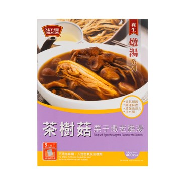 天龍牌 - 茶樹菇栗子燉老雞湯 - 400G