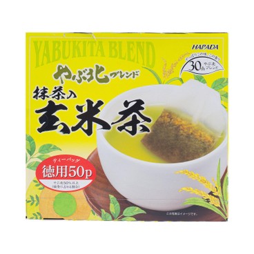 Harada 原田製茶 - YABUKITA BLEND GENMAICHA WITH MATCHA TEA BAG - 50'SX2G
