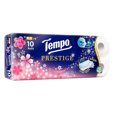 TEMPO - PRESTIGE 4PLY BATHROOM TISSUE SAKURA LIMITED EDITION - 10'S