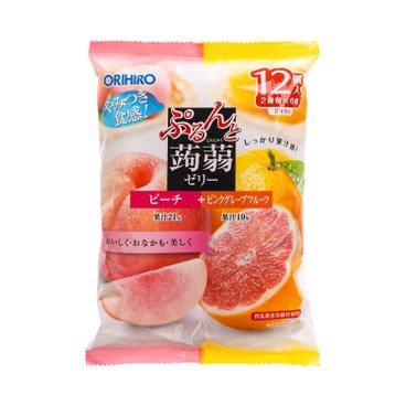 ORIHIRO - 蒟蒻啫喱-蜜桃及西柚味 - 240G