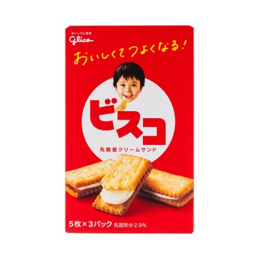 固力果 - 牛奶乳酸夾心 兒童餅乾 - 5'S X3