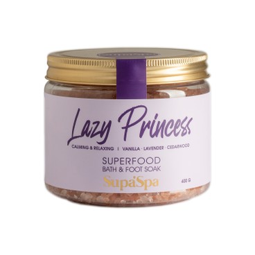 SUPERFOOD LAB - 甜睡公主粉紅礦物浴鹽 (雲尼拿/薰衣草/雪松) (到期日 : 2023 年 11月 6 日) - 400G