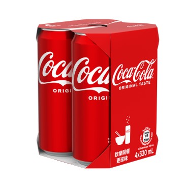 可口可樂 - 汽水-高罐裝 - 330MLX4
